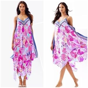 Rare Lilly Pulitzer Rene Silk Maxi Dress Jam Out Size S